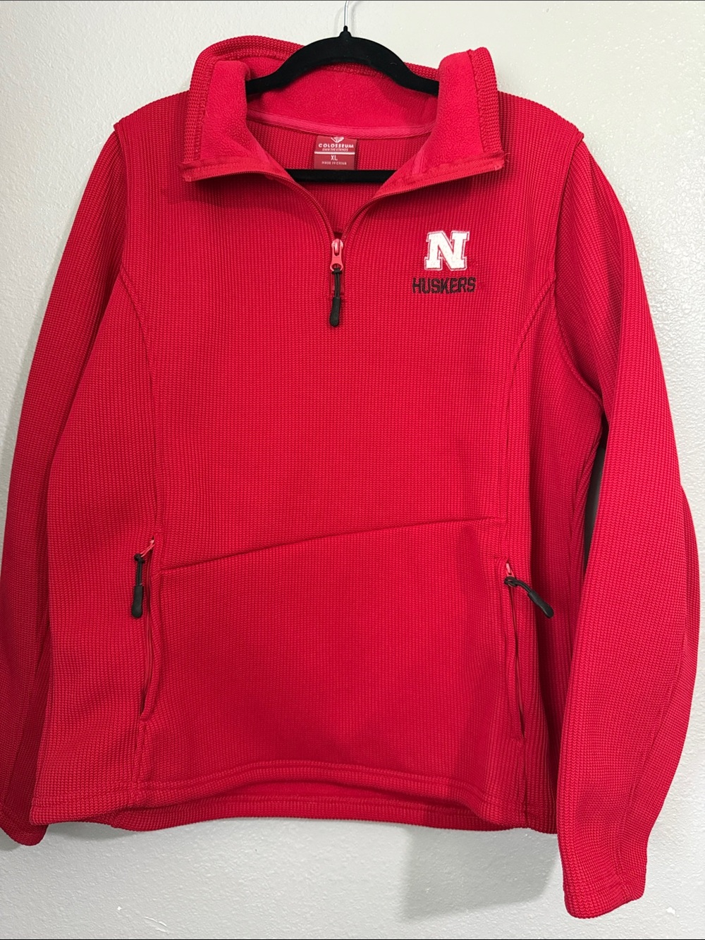 Colosseum Red Nebraska Cornhuskers 1/4-zip Pullover